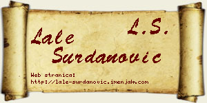 Lale Surdanović vizit kartica